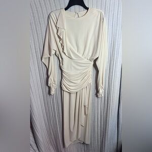 Chic Ivory Long Sleeve Dress